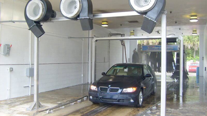 car wash photo Florida auto dealer blowers dryers